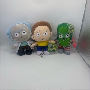 Animated Series Plush Set - Blue, Yellow, Green